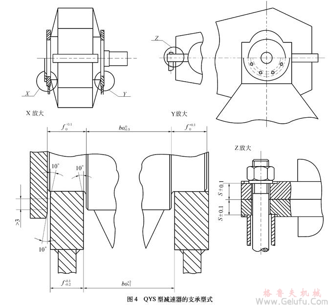QY型起重機(jī)用硬齒面減速機(jī)安裝型式 QY型起重機(jī)用硬齒面減速機(jī)安裝型式